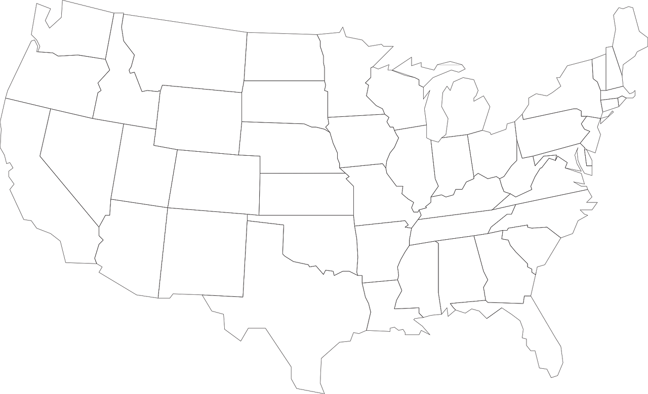 Blank USA Map PNG USA Map PNG Free Image 