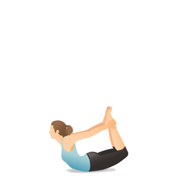 Yoga pose: bow