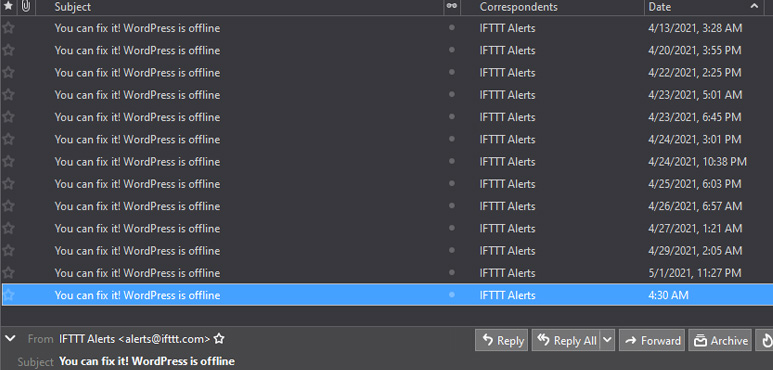IFTTT - We can’t connect to your WordPress