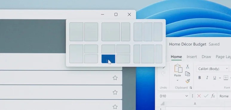 Windows 11 - Snap Menu