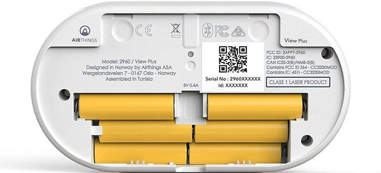 Airthings View Plus - Battery View