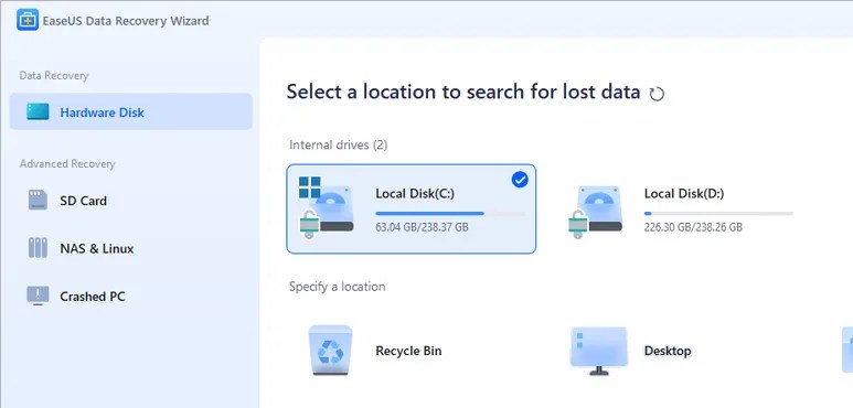 EaseUS Data Recovery Wizard Pro