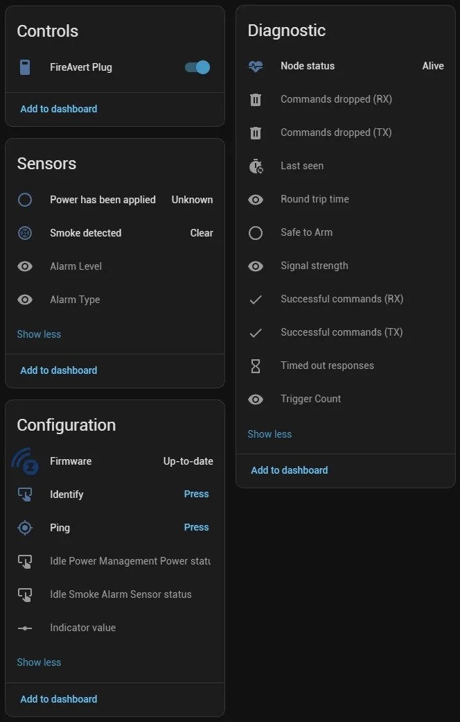 FireAvert Plug Within Home Assistant