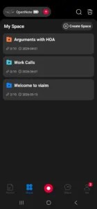 Viaim Opennote Earbuds - App