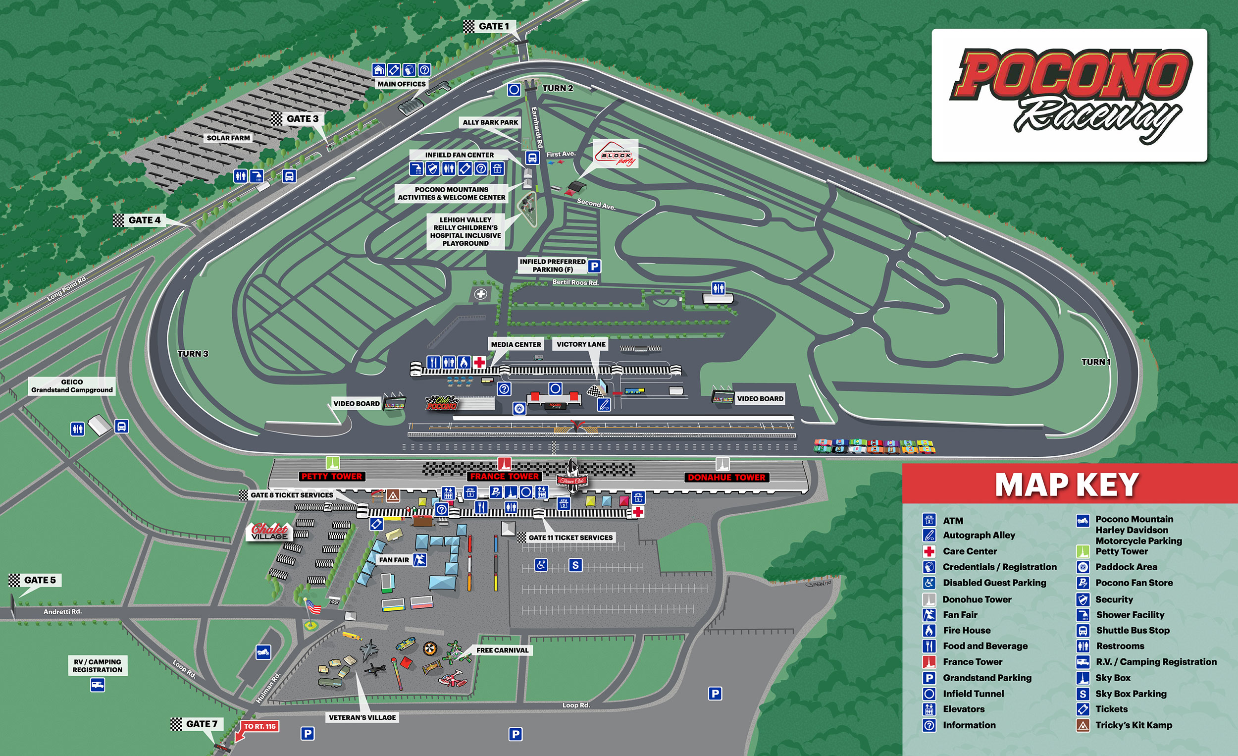 Pocono Raceway Grandstand Seating Chart Pocono Raceway Facility Final Web 