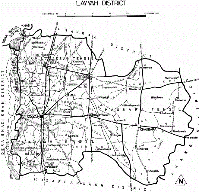 Layyah District UC List MNA MPA Seats Layyah District Map With Tehsils 
