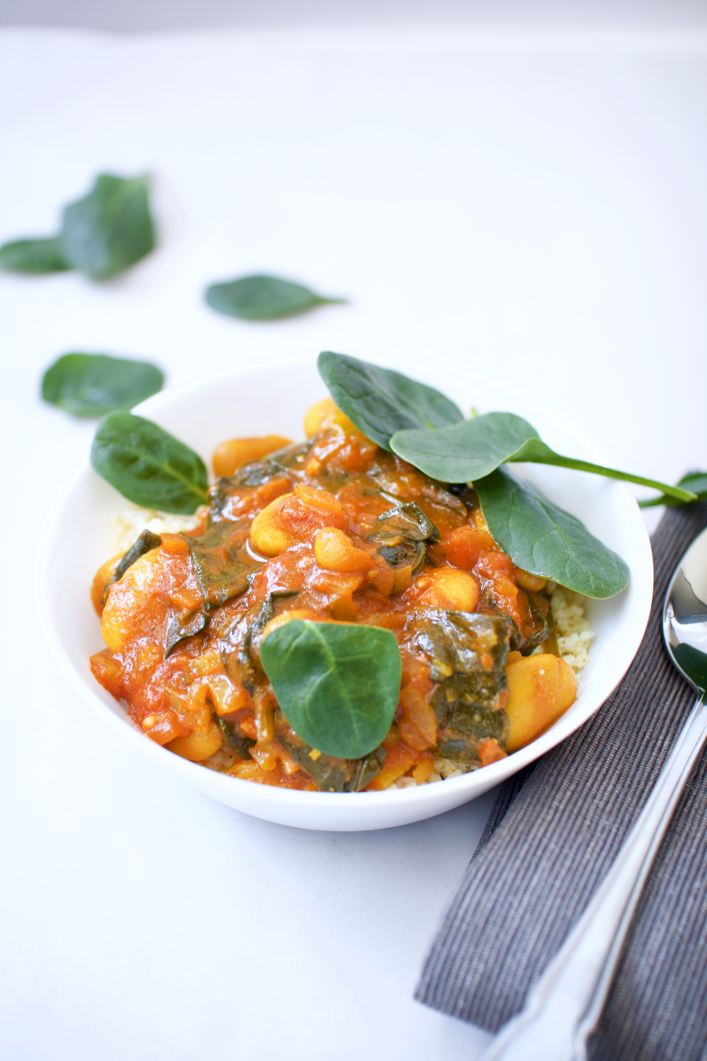 Butter bean and spinach curry Polka Foodie