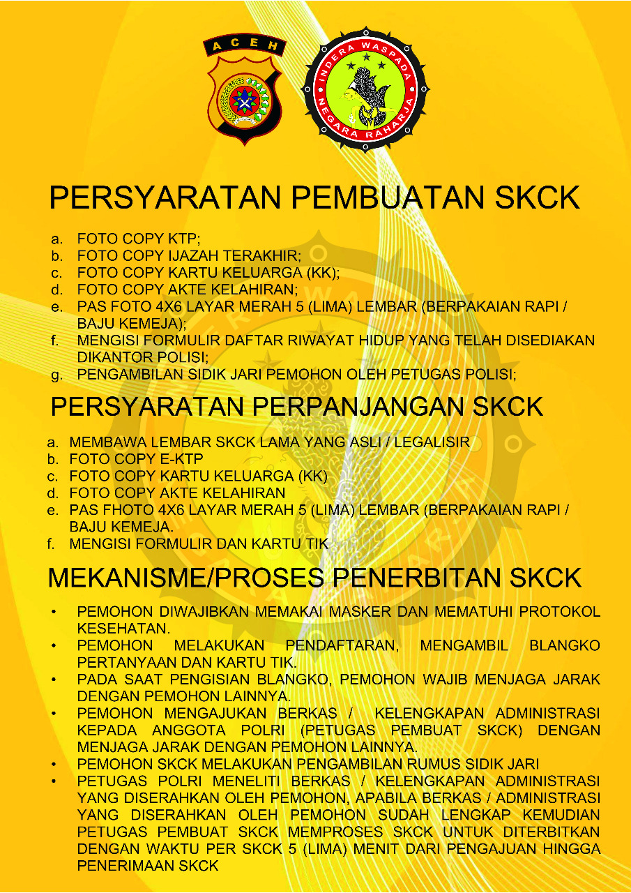 Syarat pengurusan skck