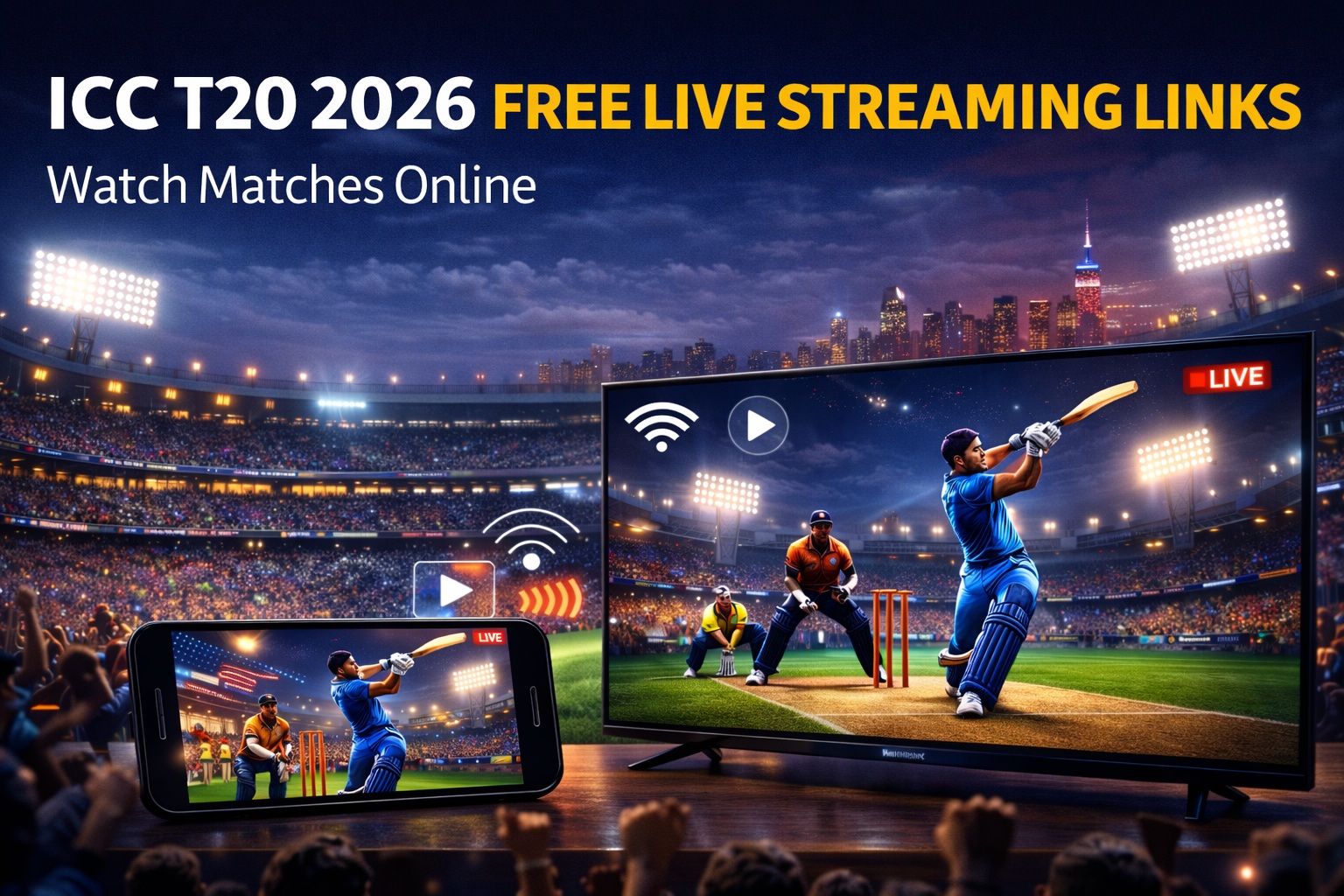 ICC T20 2026 Free Live Streaming Links Watch Matches Online 4711 