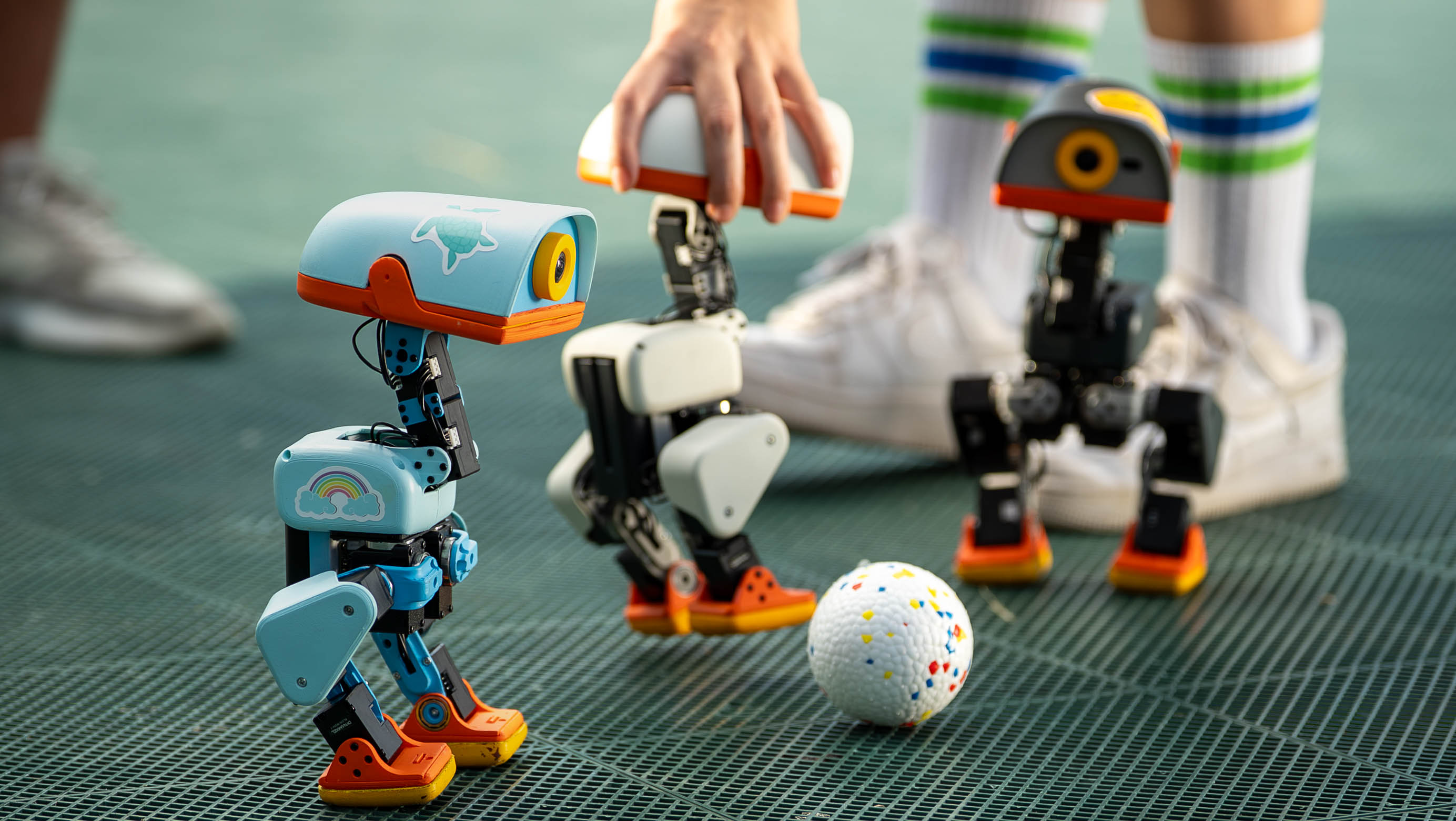 Microduck is a robot built to fall down—and learn new tricks
