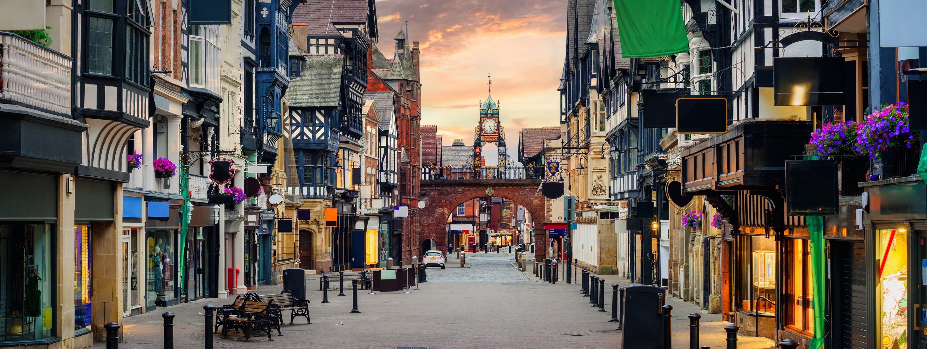 Ch Chester Postcode Area - High Quality Geometric Wallpaper - HD