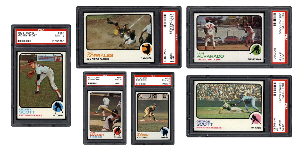 Six Awesomely Amusing 1973 Topps Baseball Cards Post War Cards