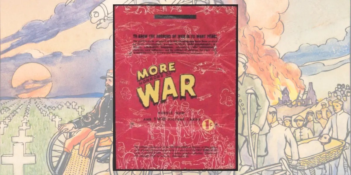 AJ 『MEMOIRES EN VRAC』（1938）古書 The Rare 1938 “More Horrors of War” Wrapper – Post War Cards