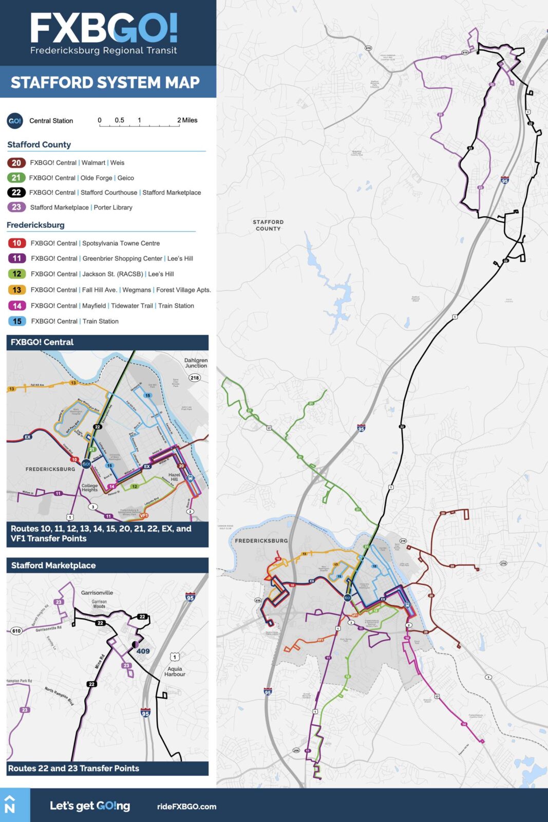 FXBGO To Launch Realigned Stafford County Bus Routes And New Numbering Stafford Routes Map 
