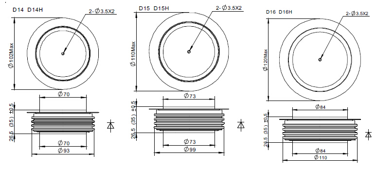 Standard Rectifier Diode Power Diode Rosen Technology Co Ltd