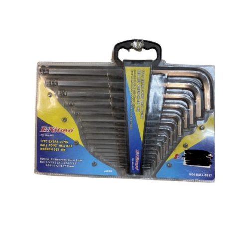 E-NITOYO 17Pc extra long ball Point Hex key wrench set