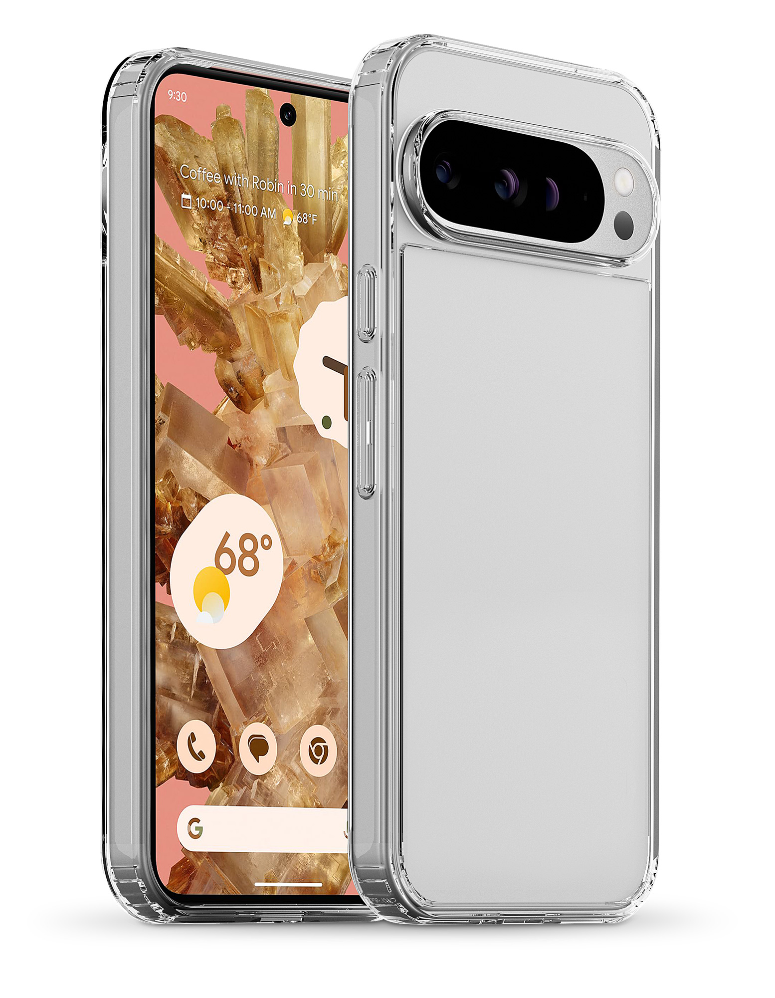 xBase Pixel 9/9 Pro Crystal Series Slim - Clear - PowerPeak