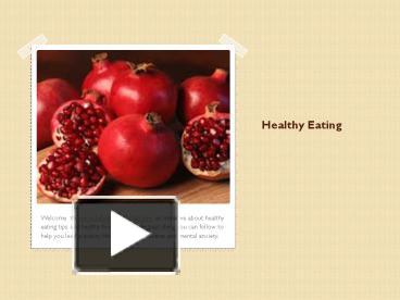 Ppt Healthy Eating Articles Powerpoint Presentation Free