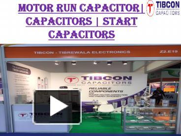 Ppt Motor Run Capacitor Capacitors Start Capacitors