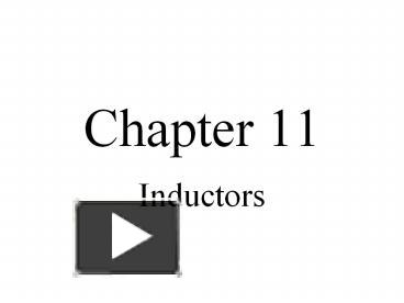 Ppt Inductors Powerpoint Presentation Free Download Id
