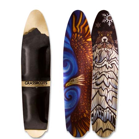 Phishh Swallowtail Powsurfer 140cm - Grassroots Powdersurfing