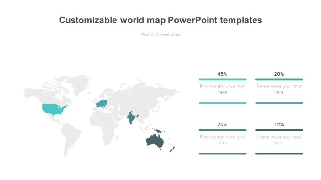 Editable World Map Google Classroom Header Educational Resources World Map PowerPoint Templates 1024x576 