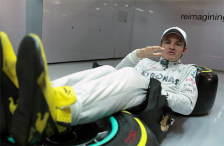 Just nod if you can hear me. Are you sitting comfortably? F1 drivers apparently arenât