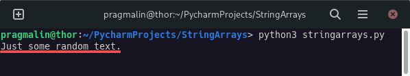 How To Create An Array Of Strings In Python Pragmaticlinux - Incredible Space Pattern - HD
