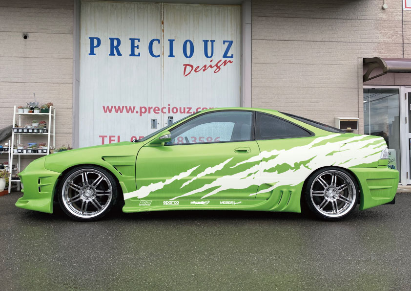 インテグラdc2 エアロ　スポコン DC2インテグラ バイナルグラフィック（オリジナル） スポコン HONDA