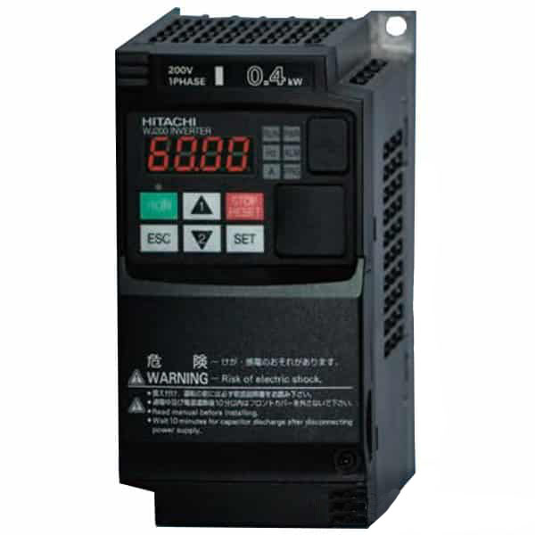 5 Hp Hitachi Wj200 Series Nema 1 Enclosed Variable Frequency Drive 100 120 Vac 1 Phase Input 240 Vac 3 Phase Output 3 5 Amps Wj200 004mf