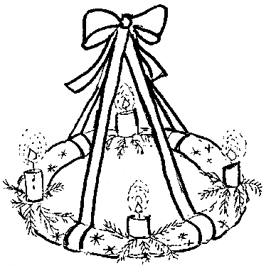 Adventní věnce, svíčky Předškoláci omalovánky, pracovní listy