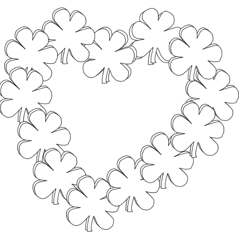 Srdíčka Předškoláci omalovánky, pracovní listy » Předškoláci