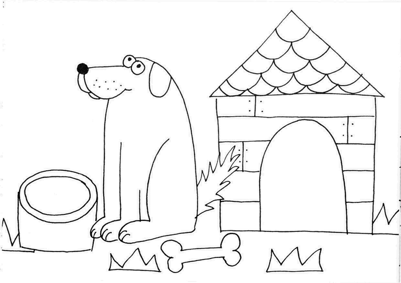 Zvířátka z našeho dvorku Předškoláci omalovánky, pracovní listy