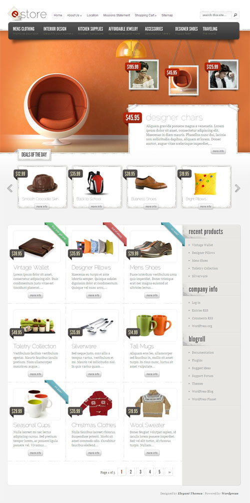 You can choose any color scheme from the color options panel to fit your logo design. 50+ Best Ecommerce WordPress Themes 2019