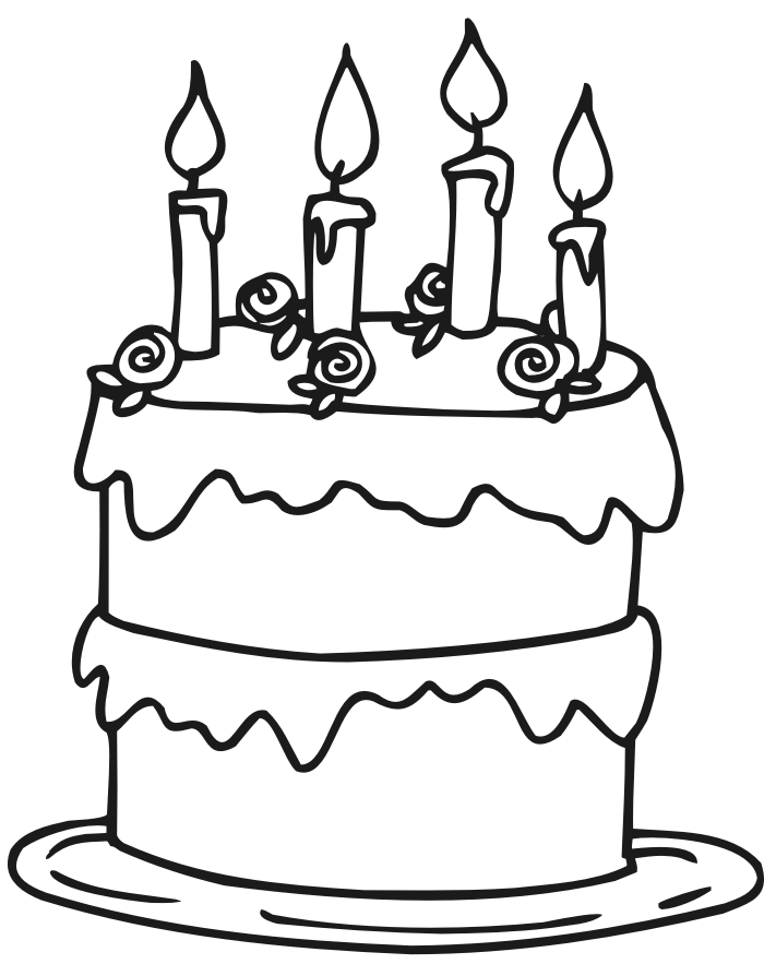 birthday cake coloring page crafts and worksheets for preschool