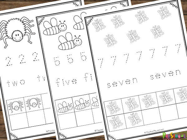 free printable counting bugs worksheets