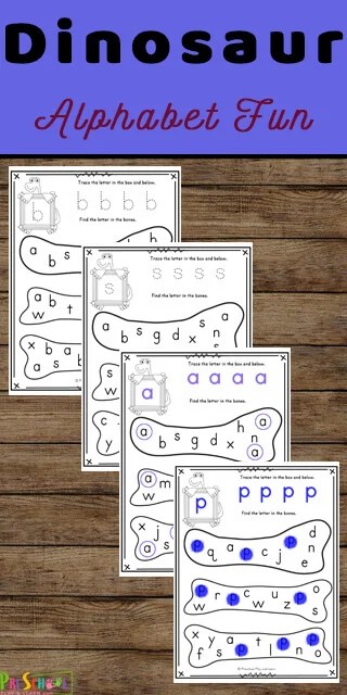 free free printable find the letter dinosaur alphabet worksheets