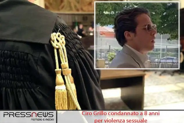 Ciro Grillo condannato a 8 anni per violenza sessuale: la sentenza del Tribunale di Tempio Pausania