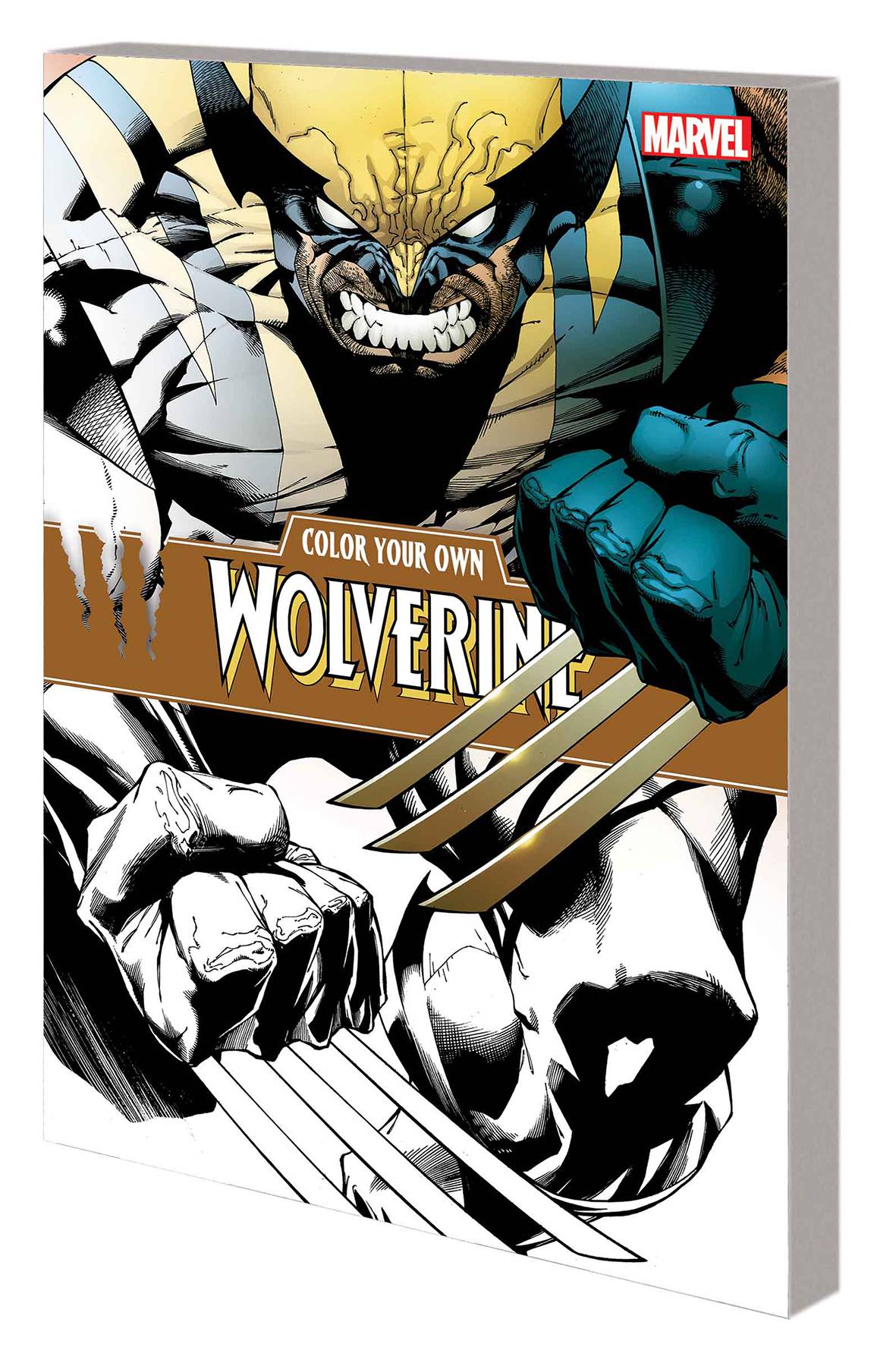Wolverine coloring pages for kids. Nov160973 Color Your Own Wolverine Tp Previews World