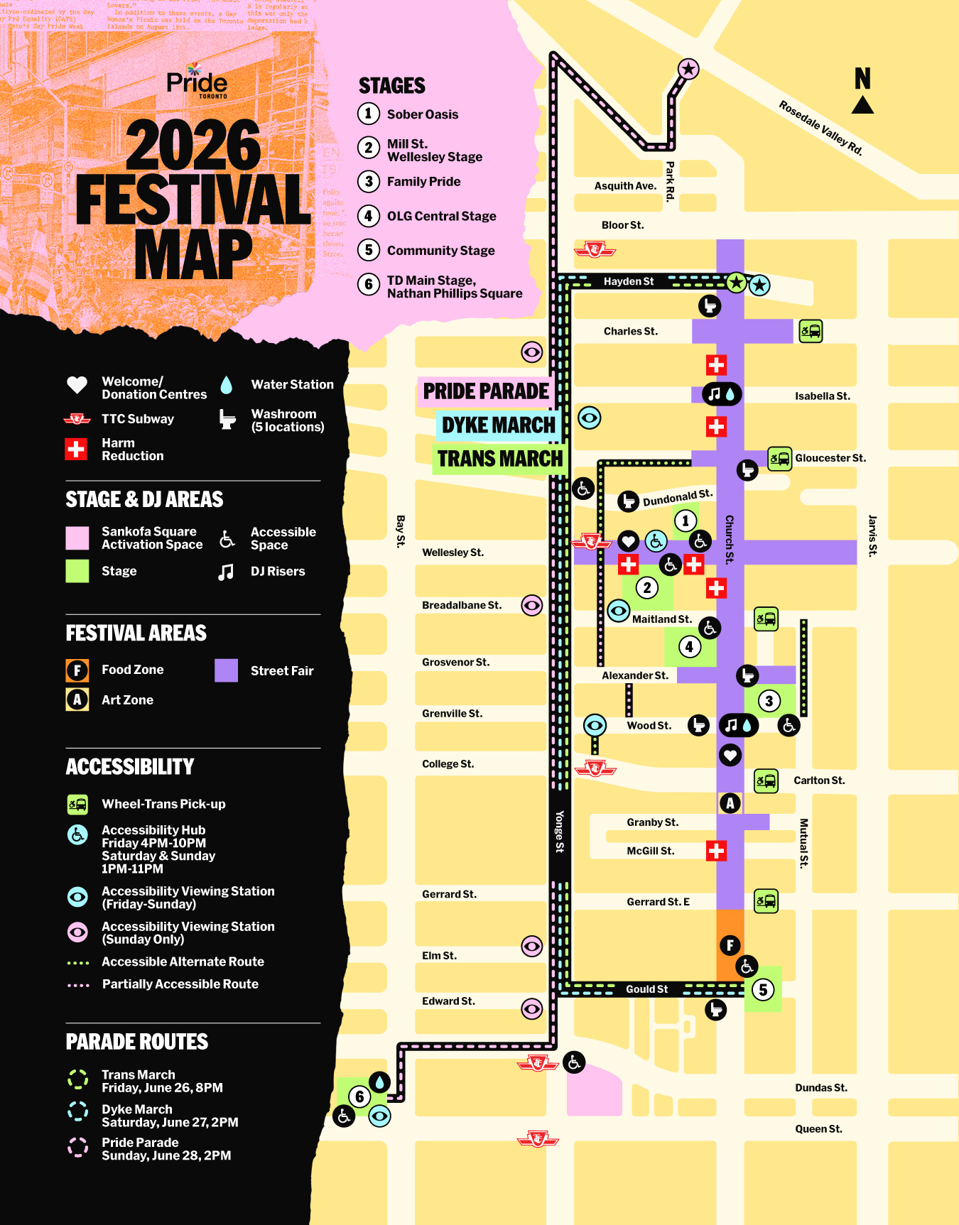 Festival Map Areas Pride Toronto Pride26 Guide Map Forweb 