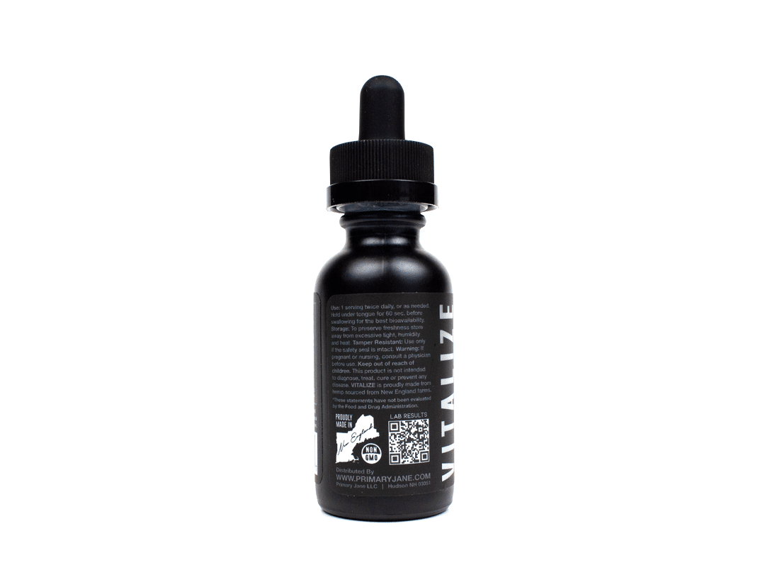 Primary Jane | VITALIZE 600mg Organic CBD Tincture Drops ...