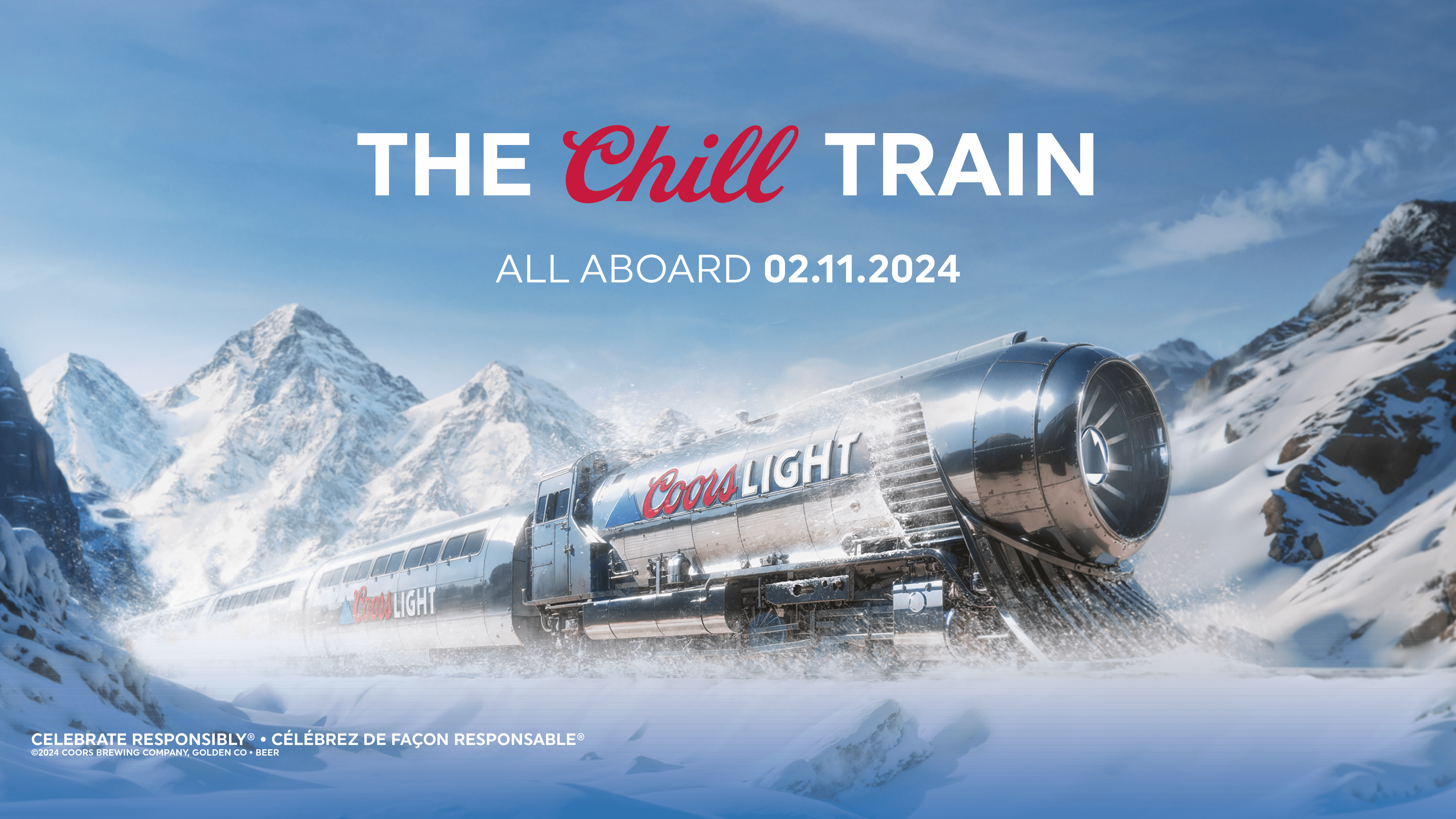 Coors Light® Brings Chill to the Big Game with Return of Iconic Beer Train
