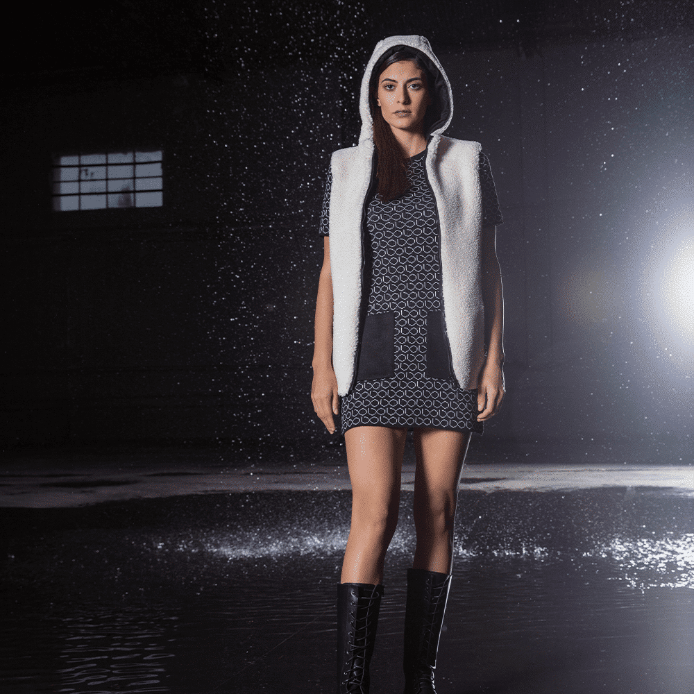  Teddy Bear Sleevless Jacket Εκρού 2026