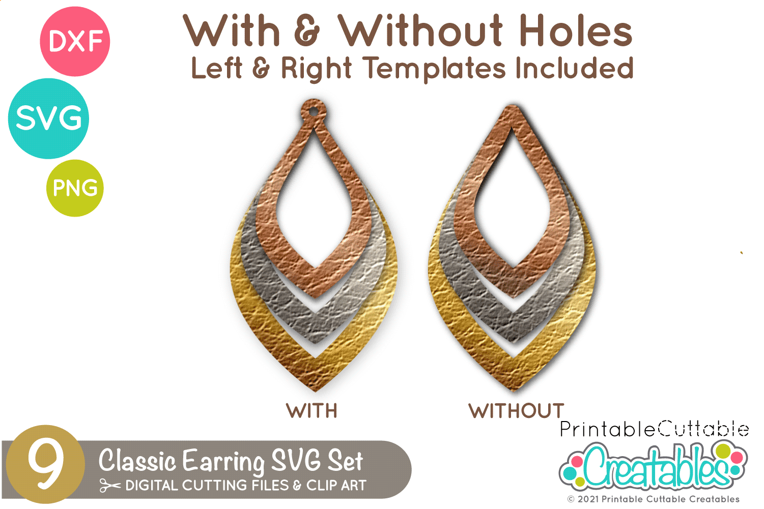 Learn about the best 9 free earring svg cut files for cutting machines. Classic Earring Free Svg Files For Cricut Silhouette