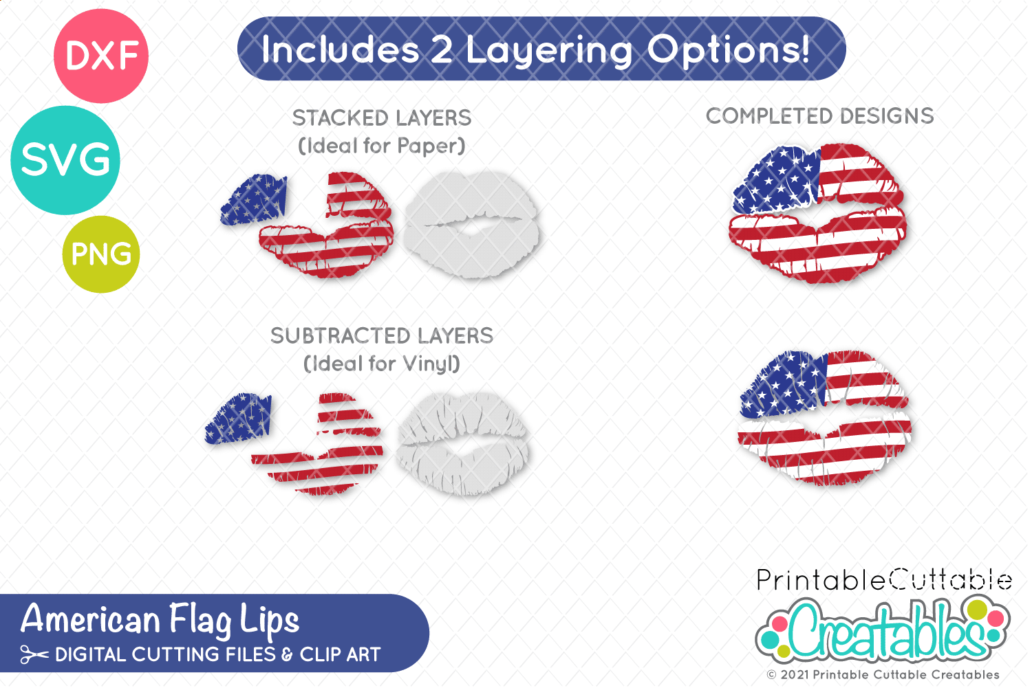 Terbaru American Flag Lips Svg Free File For Cricut And Silhouette SVG PNG EPS DXF File