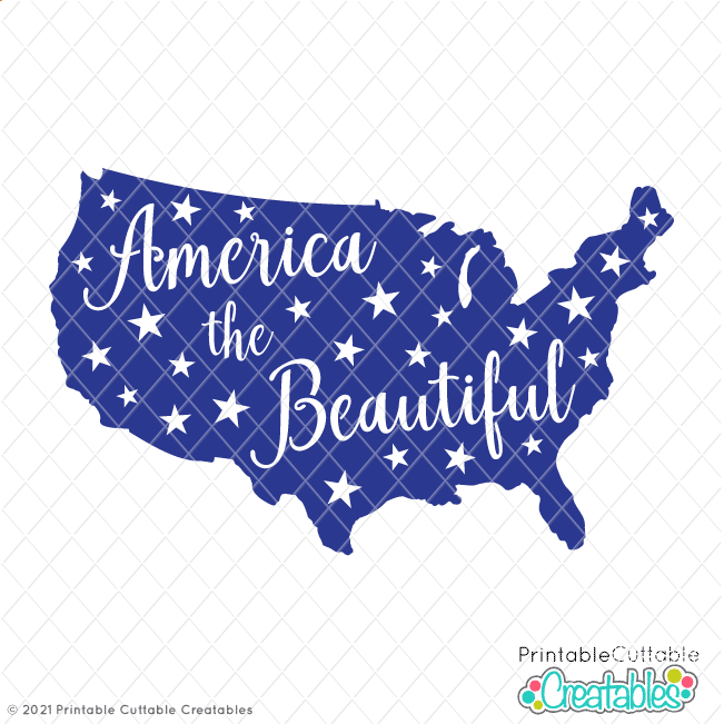 Svg bundle for cricut, american football logo png file, cut file, clipart. America The Beautiful Free Svg File For Cricut Silhouette