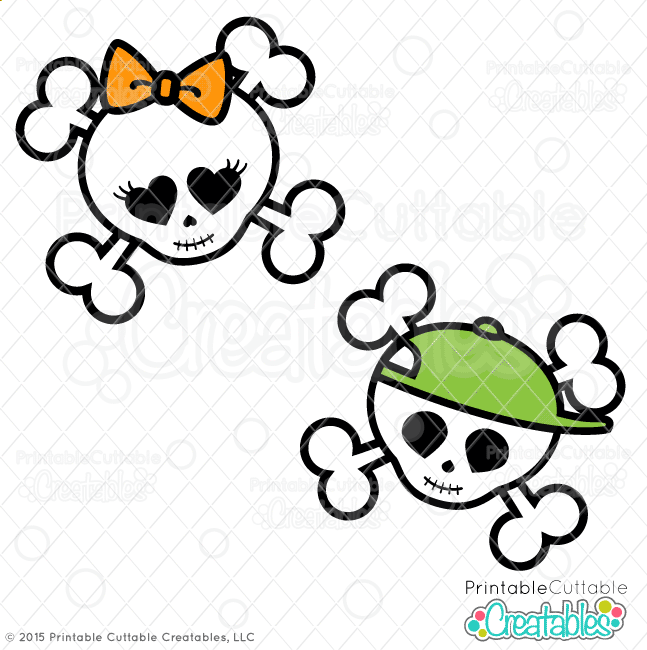 Halloween svg, dxf, eps and png files free to download for personal use. Cute Skulls Halloween Svg Cutting Files Clipart For Cricut