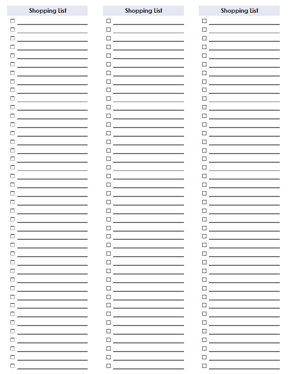 12 free sample super market shopping list templates printable samples