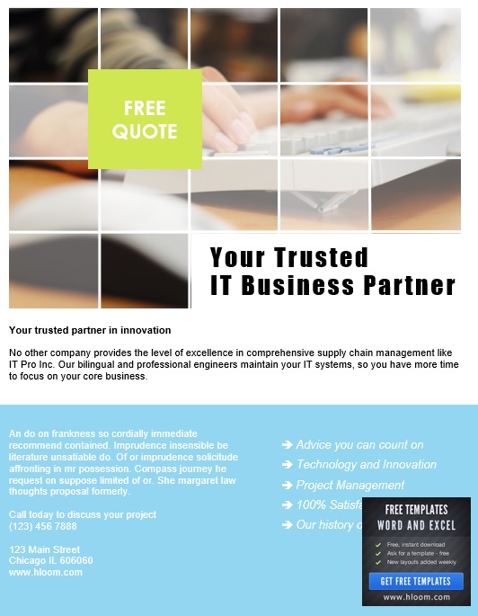 11 Free Sample Business Flyer Templates Printable Samples