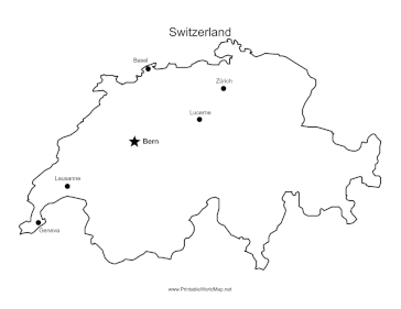 Switzerland Major Cities.